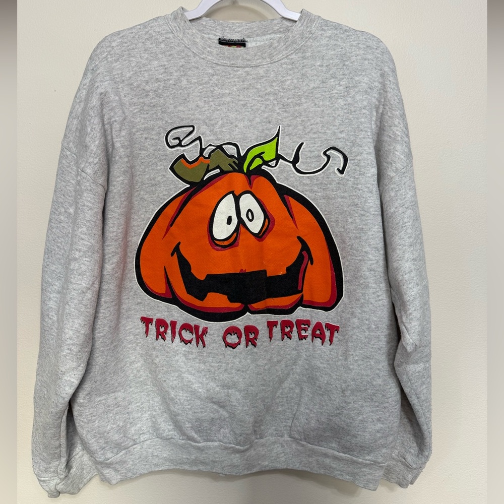 Vintage Halloween pumpkin sweater